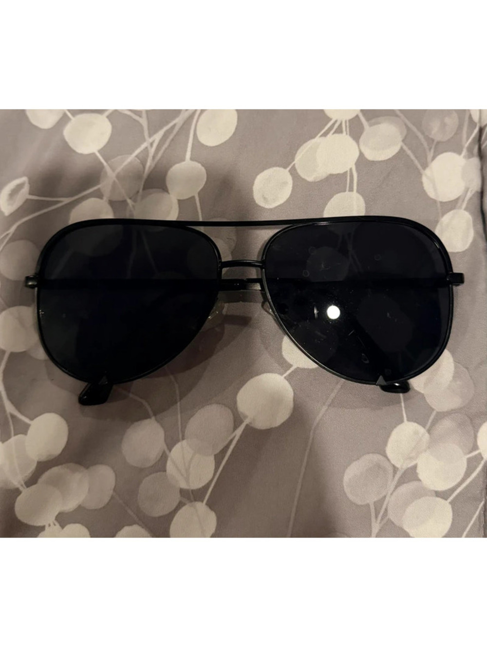 Black aviator sunglasses